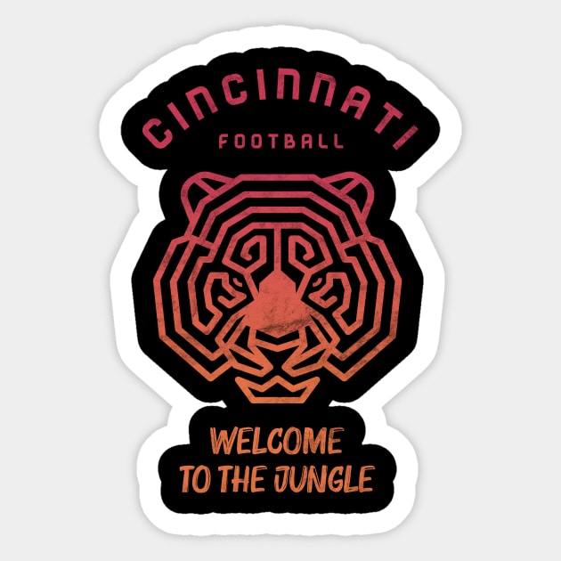 The Cincinnati Football Team, Enter the Jungle, Super Bowl 56 Sticker by BooTeeQue